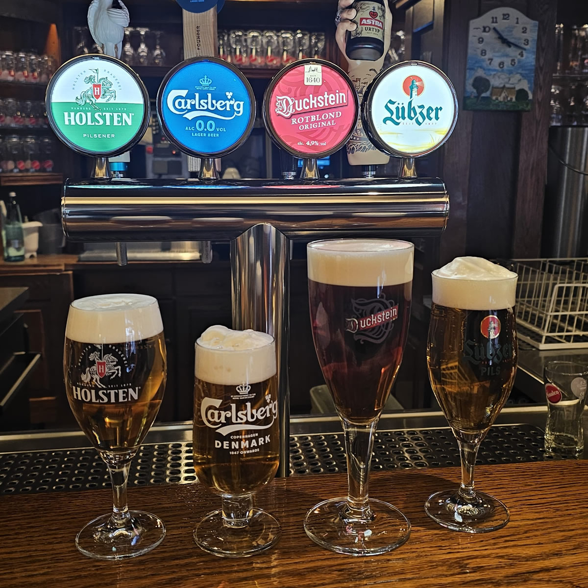 Neue Biersorten und -zapftechnik in Ruser's Hotel